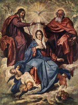 Diego Rodriguez De Silva Velazquez : The Coronation of the Virgin